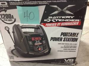 lot 40 image: Schumacher Battery Extender 12-Volt, 1,200 Amp Battery Jump Start in good conditioner