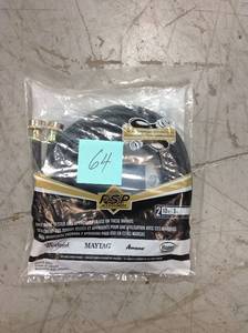 lot 64 image: WhirlpoolMaytagKitchenAidAmana 10 Black Rubber Hose-2p Part # WPL-8212656RP in good condition