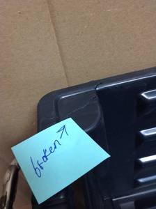 lot 91 image: Husky Stackable Storage Bin PLEASE SEE PIC BROKEN DAMAGE