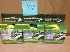 lot 104 image: Gator Grip Anti-Slip Tape, 2 x 15 , YellowBlack in good condition