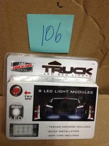 lot 106 image: Truck Tuff Truck Bed LED Lights in good condition