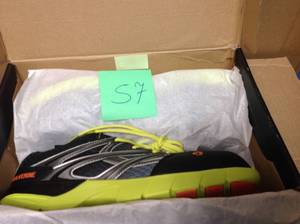 lot 57 image: Wolverine Mens Jetstream Slip Resistant Athletic Shoes - Composite Toe - GreyGreen Size 12(M) not used