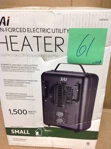 lot 61 image: Small electric heater used in working condition