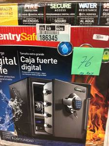 lot 76 image: SentrySafe SFW123GTC 1.23 cu. ft. Electronic Lock Fire Safe MISSING NO KEY