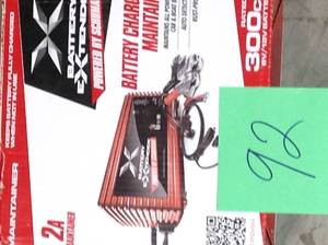 lot 92 image: Schumacher 6-Volt or 12-Volt, 2 Amp Automotive Battery Charger in good condition