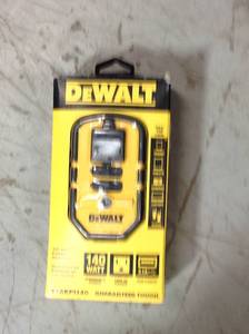 lot 96 image: DEWALT 140-Watt Power Inverter with Dual USB Ports in good condition