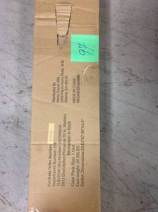 lot 97 image: Home Decorators Collection Provence 55 in. Marbled Backsplash in Black not used