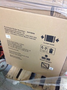 lot 204 image: Husky 3 in. H x 28 in. W x 18 in. D 1-Drawer 2-Door Steel Garage Base Cabinet not used