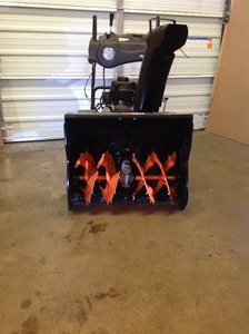 lot 213 image: Power Care 24 in. Two-Stage Gas Snow Blower with Electric Start and Headlight in good working conditions