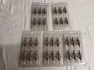 lot 23 image: 5-New Packages (6- Each) 3 Blade Broad Heads