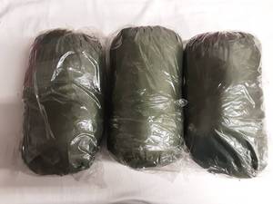lot 37 image: 3-New Hooded Sleeping Bags (Green)
