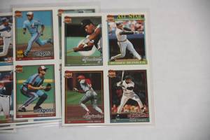 1991 Topps Cracker Jack Uncut Quads Complete Set