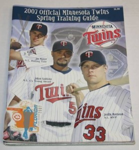 Minnesota Twins Spring Training Program Lot  3 Programs