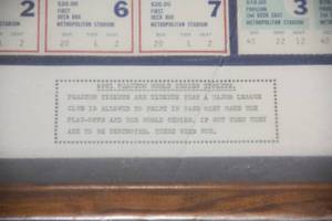 Framed 1981 Minnesota Twins World Series Phantom Ticket Set