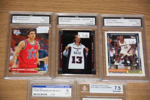 Graded Basketball Card Lot  5 Cards