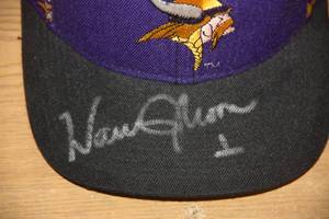 Minnesota Vikings Hat Warren Moon Auto