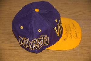 Minnesota Vikings Hat Jerry Burns Auto