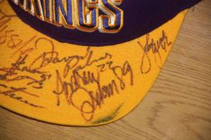 Minnesota Vikings Hat Multiple Auto