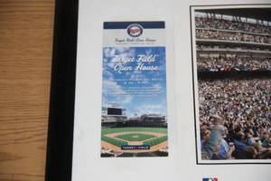 Minnesota Twins Target Field Opening Day Poster In Frame