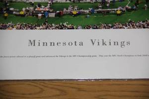 Minnesota Vikings 2009 Playoff Poster Sidney Rice Auto