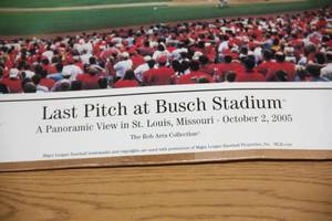 St. Louis Cardinals 2005 Last Pitch at Busch Stadium Poster