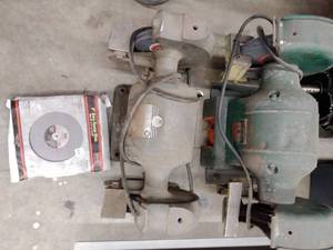lot 896 image: Vintage Black and Decker and Rockwell Grinders with New Grinding Wheel
