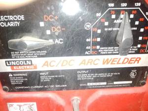 lot 1212 image: Lincoln ACDC Electric Arc Welder and more.