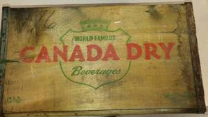 lot 1103 image: Vintage crate Canada dry wooden crate