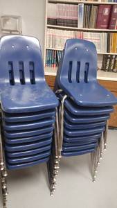 lot 1115 image: Poly and Chrome Chairs (18)