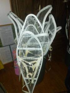 lot 1306 image: Metal Snowshoes (14) and Poles (3)  Like NEW.