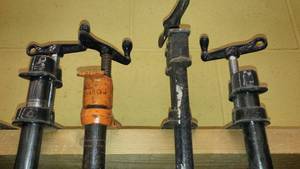 lot 1249 image: Large Bar Clamps (4) 54  45in.