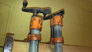 lot 1253 image: Pony Large Bar Clamps (2) 32in.