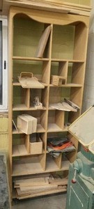 lot 815 image: Shelving Unit with Small Dimension Wood Variety and More Oak, Birch, Poplar