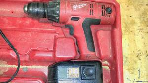 lot 821 image: 18V Milwaukee LokTor Model 0622-20, case, charger, battery (2).Driver Drill