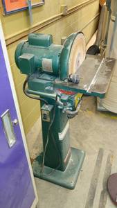 lot 1267 image: Vintage PowerMatic Disc Sander, Model 35, FABULOUS has manual, sanding discs, circa 1970 