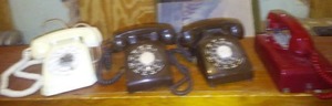 lot 1350 image: Vintage Telephones (4) Can you hear me now