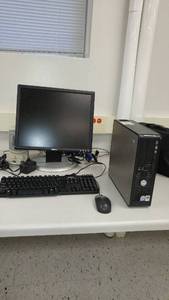 lot 950 image: Dell computer set up OptiPlex 755, monitor 17 in., and more.