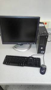 lot 959 image: Dell computer set up OptiPlex 755, monitor 17 in., and more.