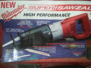 lot 1119 image: Milwaukee Sawzall.