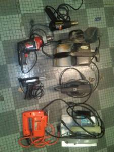 lot 1124 image: Electric hand tools all working (7). Fabulous lot for the at-home handyman