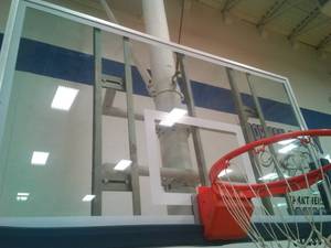 lot 1528 image: Basketball backboard and Hoop- BPI.