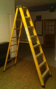 lot 1553 image: Pro Climb 8ft ladder  excellent. Multi-Purpose