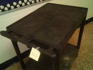 lot 1563 image: Poly Resin Cart- on casters.