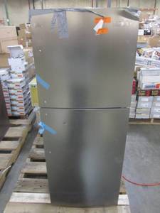 lot 16 image: Premium 7.1 cu. ft. Frost Free Top Freezer Refrigerator in Stainless Steel PRN7006HS