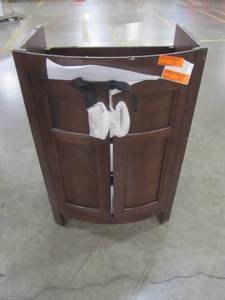 lot 18 image: Style Selections Morecott Chocolate Single Sink Vanity - Cabinet Only - 1142VA-24-220