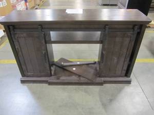 lot 19 image: Whalen 54-in W Madison Snow Ash Infrared Quartz Electric Fireplace (Cabinet Only) WSLWFP54-6