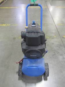 lot 117 image: Kobalt Air Compressor 8 Gallon 1.8 HP 150 PSI 120 Volt Horizontal Portable 0300841