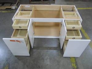 lot 124 image: Kohler Jute 48 in. Vanity in Linen White - Cabinet Only - K-99544-SD-1WA-2783-8-G81-99688-HF1