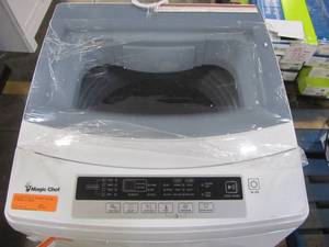 lot 127 image: Magic Chef Compact 0.9 cu ft. Portable Top Load Washer in White MCSTCW09W1