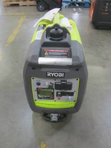 lot 146 image: Ryobi Bluetooth 2,300-Watt Super Quiet Gasoline Powered Digital Inverter Generator RYI2300BTA